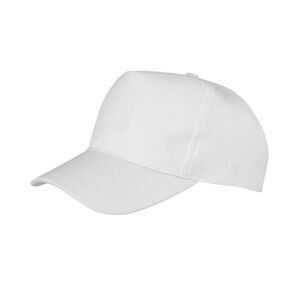 Result Unisex Core Boston 5 Panel Printers Baseball Cap (Pack of 2) / White
